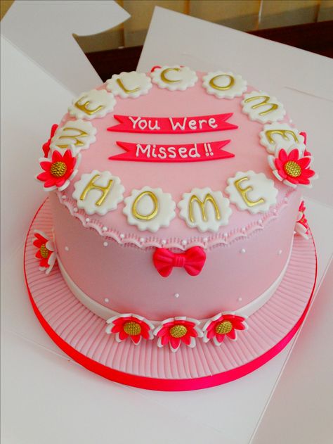 Welcome Cake For Husband, Welcome Home Bento Cake Ideas, Welcome Cake Ideas Simple, Welcome Back Cake Designs, Welcome Cake Design, Welcome Cake Home, Welcome Home Cake Ideas For Husband, Cake For Welcome Home, Welcome Back Home Cake