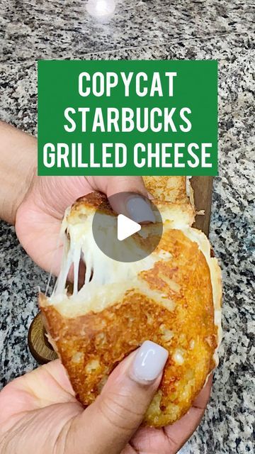 Copycat Starbucks grilled cheese. Because you guys requested it! 😘😘😘 @changed_my_mind  ____________________  2 large slices sour... | Instagram Starbucks Grilled Cheese Recipes, Grilled Cheese With Shredded Cheese, Sour Dough Grilled Cheese Sandwiches, Starbucks Grilled Cheese Copycat, Air Fry Grilled Cheese Sandwich, Starbucks Grilled Cheese, Grill Cheese Sandwich Recipes, Cheese Cheddar, Copycat Starbucks