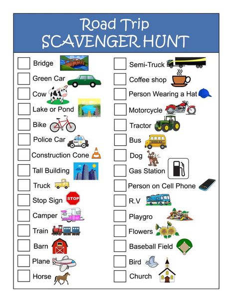 Road Trip Scavenger Hunt, Road Trip Printables, Trip Games, Road Trip Activities, Road Trip Games, Long Car Rides, Eye Spy, Road Trip With Kids, Kids Travel