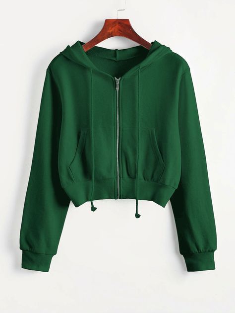 Cropped Hoodie Outfit, Slytherin Clothes, Cropped Zip Up Hoodie, Womens Sweatshirts, Cropped Zip Up, Dresses Casual Fall, Crop Top Hoodie, Sweatshirt Outfit, Hoodie Outfit