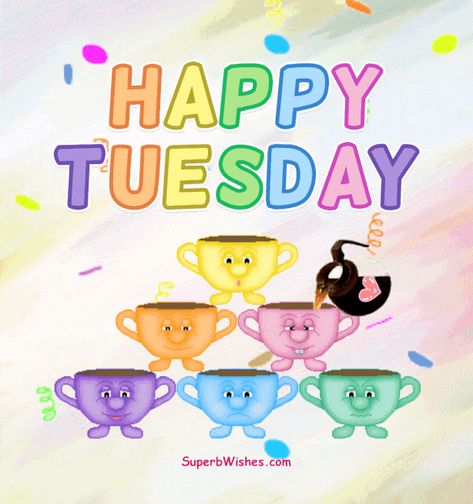 Happy Tuesday GIFs | Beautiful Tuesday GIFs | SuperbWishes Tuesday Gif Mornings, Happy Tuesday Gif Images, Good Morning Tuesday Gif, Happy Tuesday Gif, Tuesday Gif, Tuesday Wishes, Flowers Animated, Friday Happy Weekend, Happy Tuesday Images