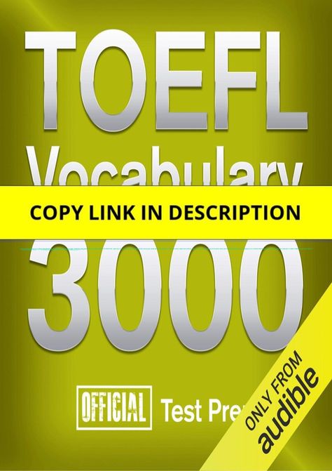 [PDF] Official TOEFL Vocabulary 3000: Become a True Master of TOEFL Vocabulary... Quickly and Effectively! Free Toefl Vocabulary, Toefl Exam, Toefl Test, Improve Vocabulary, Synonyms And Antonyms, Best Online Courses, Test Results, 100 Words, High Frequency Words