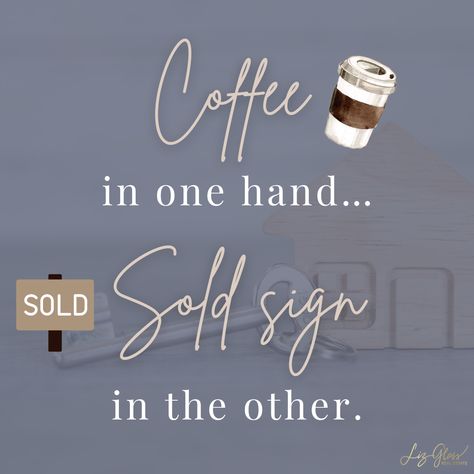 Fueling my day with coffee and closing deals! ☕️🏡 What’s your favorite way to start a productive morning? Content Aesthetic, Closing Deals, Real Estate Instagram, Productive Morning, Board Inspiration, Sold Sign, Vision Board Inspiration, Social Media Facebook, The Agency