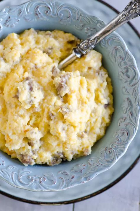 Grits Breakfast Casserole, Sausage And Grits, Sausage Grits, Wonder Pot, Quick Banana Bread, Grits Breakfast, Aroma Rice Cooker, Hello Morning, Dishes Ideas