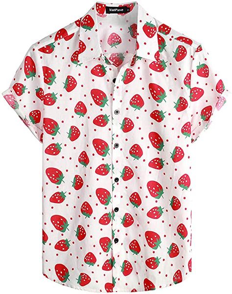 Floral Print Shirts, Strawberry Clothing, Aloha Beaches Shirt, Dress Shirt Men, Hawaii Outfits, Slim Fit Dress, Shirts Long Sleeve, Slim Fit Dress Shirts, Hawaiian Outfit