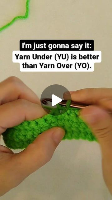 Krysten Chovanec on Instagram: "Yarn Under vs. Yarn Over: The Great Stitch Debate!✨ Okay, let's get real here: Yarn under has its own charm, right? But some say Yarn over has its perks too! 🤔 💖 Hit that heart if you're Team Yarn Under, or comment with your thoughts if you stand with Team Yarn Over! Let's keep the crochet banter friendly! 😄💬 Reasons I always prefer YU for amigurumi projects: ✨Yarn efficiency: uses less yarn ✨Crochet efficiency: it's a faster technique for me ✨Neat stitches: the finished stitches are visually appealing ✨Tight stitches: requires less tension for the same tightness of stitches - plus, fewer gaps! Join me to dive into this technique and its valuable benefits! 🌟🧵 #YarnUnderTechnique #SingleCrochetTips #CrochetDebate #YarnUnderVsYarnOver #CraftingFun #Frien Crochet Yarn Under Method, Yarn Over Vs Yarn Under Crochet, Yarn Over Vs Yarn Under Crochet Amigurumi, How To Attach Yarn In Crochet, Tight Crochet Stitch, How To Carry Yarn Up The Side In Crochet, Yarn Under Crochet, How To Increase And Decrease In Crochet, Stitch Counter