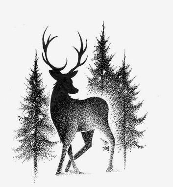 Dot Sketching, Pointalism Tattoos, Stipling Ideas, Stipling Drawings, Deer Tattoo Ideas, Pointilism Art, Deer Tattoos, Pointalism Art, Tattoos Sketches