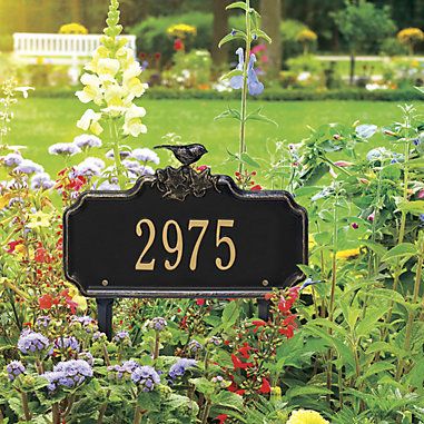 Ives Garden Plaque House Number Display, Custom House Numbers, Garden Plaques, House Number Plaque, Entertaining Kitchen, Lawn Sign, House Number Sign, 3 Characters, Number Sign