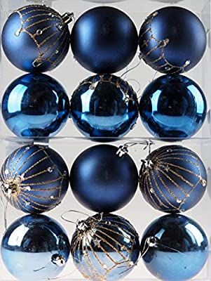 Navy Blue Christmas Decor, Sparkle Christmas Tree, Navy Blue Christmas, Blue Christmas Tree Decorations, Blue Baubles, Sparkle Christmas, Tree Baubles, Chirstmas Decor, Gold Christmas Tree Decorations