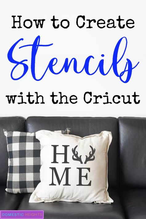 how to make a stencil with cricut, making stencil with cricut and contact paper, how to make reusable stencils with cricut maker Make A Stencil With Cricut, Stencil With Cricut, Stencil On Fabric, Make A Stencil, Cricut Signs, Make Your Own Stencils, Stencils Tutorials, Stencil Fabric, Cricut Stencils