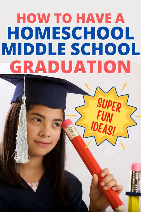 8th Grade Graduation ideas for homeschooling graduation: middle school graduation party, homeschool graduation ceremony for middle school and 8th grade graduation gift ideas for fun home school graduation! #homeschooling #homeschool #homeschoolgraduation #graduationparty Homeschool 8th Grade Graduation, Middle School Graduation Pictures, 5th Grade Graduation Pictures, Homeschool 8th Grade, 8th Grade Graduation Picture Ideas, Middle School Graduation Party Ideas, 8th Grade Graduation Pictures, Teacher Education Major, Homeschool Graduation Ideas