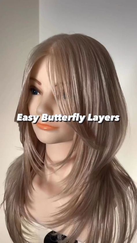 Fluffy Layers, Hair Cut Guide, Butterfly Haircut, Haircuts For Long Hair With Layers, Easy Hair Cuts, Layered Haircuts For Medium Hair, Diy Haircut, Hair Techniques, Haircuts For Medium Hair