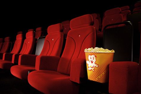 Movie Theaters (With Free Popcorn) Back To School Movie, Movie Theatre Seats, Gretchen Rubin, Movie Rental, Family Magazine, Javier Bardem, Summer Movie, Happiness Project, Michelle Pfeiffer