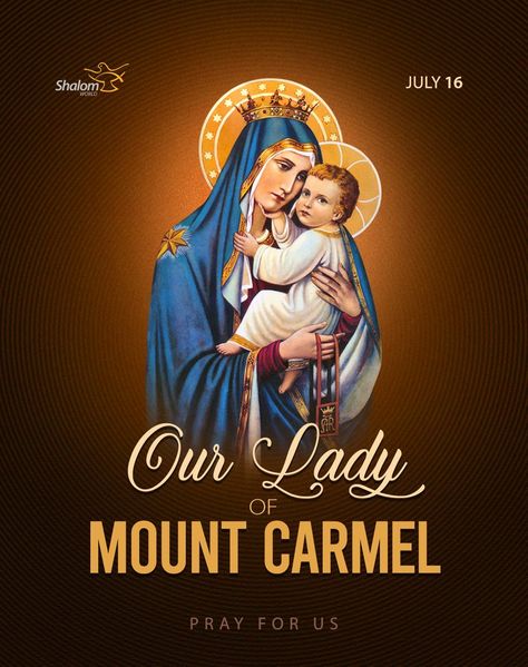 Our Lady Of Mt Carmel Pictures, Our Lady Of Mt Carmel, Mary Images, Our Lady Of Mount Carmel, Mary Art, Virgin Mary Art, Mother Mary Images, Blessed Mary, Stella Maris