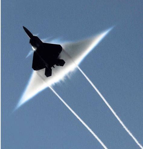 breaking sound barrier gif | ... happens when an aircraft breaks the sound barrier? Feature Summary F22 Cockpit, Photo Avion, Sound Barrier, F22 Raptor, Military Jets, Sonic Boom, Jet Plane, Flight Deck, Aircraft Carrier