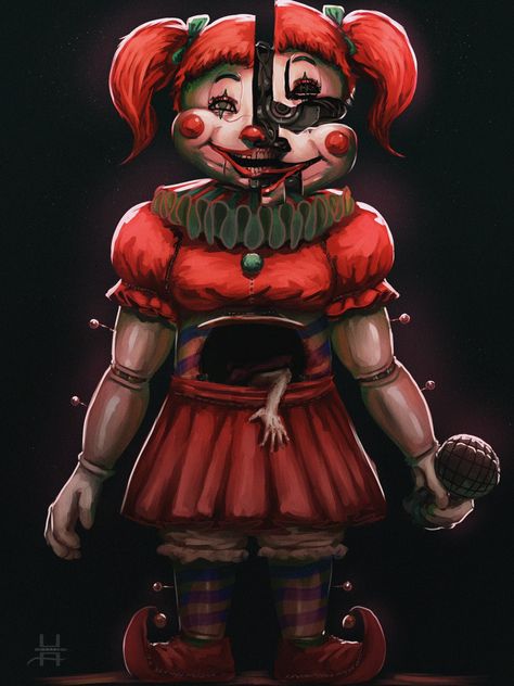 Fnaf Baby, Fnaf Sister Location, Circus Baby, Animatronic Fnaf, Fnaf Comics, Fnaf Memes, Fnaf Characters, Scary Art, Fnaf Drawings