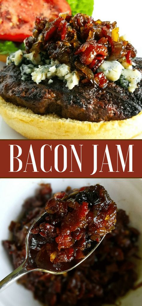 Cheese Burger Dip, Burger Dip, Bacon Relish, Jam Burger, Blue Cheese Burger, Bacon Jam Burger, Bacon Jam Recipe, Dishes Ideas, Blue Cheese Burgers