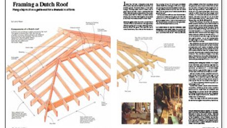 Framing a Dutch Roof Dutch Hip Roof Design, Dutch Hip Roof House, Dutch Hip Roof, Japanese Porch, Dutch Gable, Dutch Gable Roof, Deck Roof, Barn Style Shed, Hipped Roof