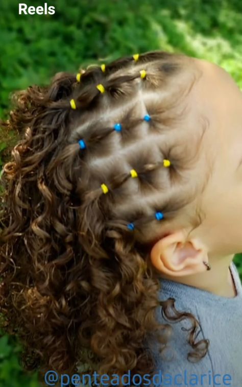 Easy Rubber Band Hairstyles For Kids, Baby Girl Hairstyles Curly, Rubber Band Hairstyles, Cute Toddler Hairstyles, Biracial Hair, Lil Girl Hairstyles, Ponytail Hairstyles Easy, Toddler Hairstyles Girl