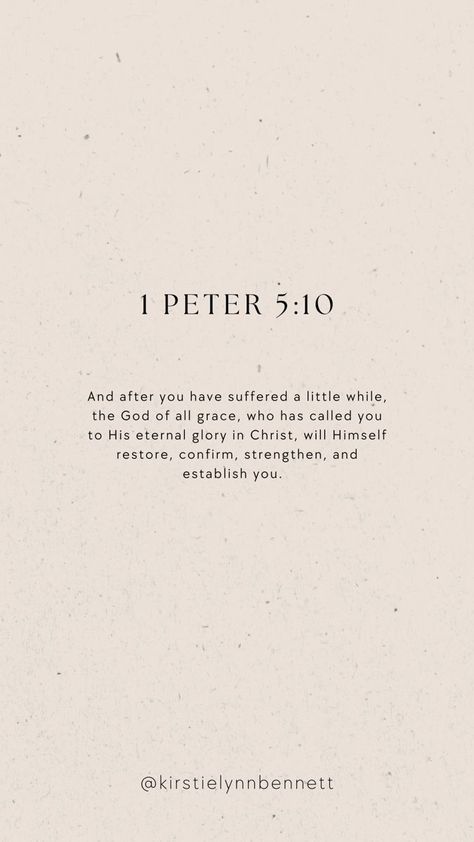 1 Peter 5 10, Peter 5 10, Gods Plan Quotes, Motivational Bible Verses, Comforting Bible Verses, Powerful Bible Verses, Ayat Alkitab, Christian Bible Quotes, Bible Motivation