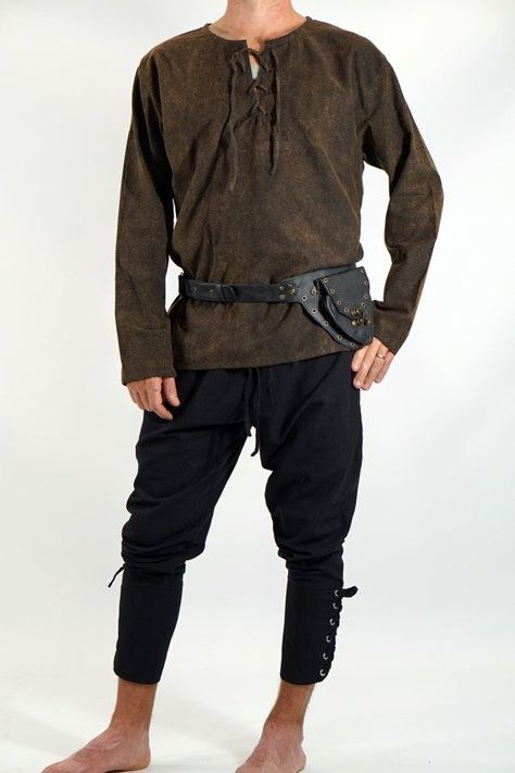 Medieval Mens Clothing, Medieval Clothing Men, Medieval Shirt, Medieval Outfit, Ren Faire Outfits, Medieval Garb, Medieval Clothes, Fair Outfits, Fest Outfits