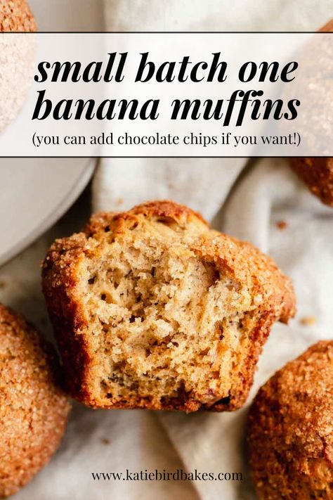 Banana Muffins One Banana, Banana Muffins With One Banana, Recipes Using 1 Banana, Recipes For 2 Bananas, Recipes With One Ripe Banana, Single Ripe Banana Recipe, 1 Ripe Banana Recipes, Recipes With 1 Ripe Banana, Banana Muffin Recipe 2 Bananas