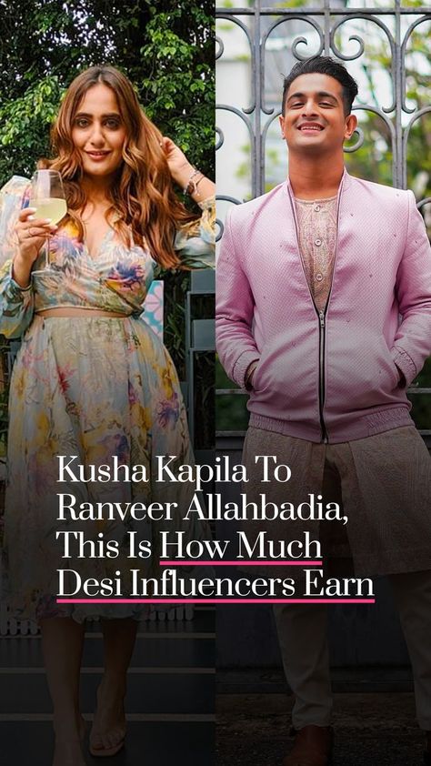 Kusha Kapila, Ranveer Allahbadia ,  Desi Influencers Ranveer Allahbadia, Kusha Kapila, Community Of Women, Admit It, Have You Ever, The Amazing, Desi, Best Gifts, Make Up