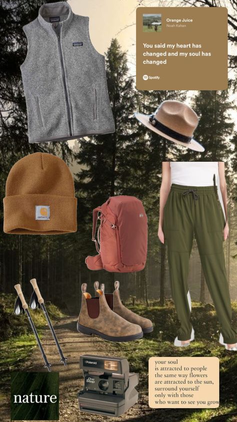 Hiking Ootd, Earth Grunge, Outdoorsy Aesthetic, Granola Aesthetic, Outdoorsy Style, Camping Aesthetic, Granola Girl, Natural Style, Instagram Aesthetic