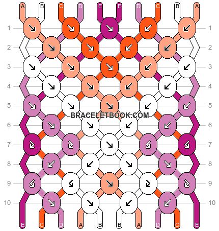 Normal pattern #2246 variation #53267 | BraceletBook Friendship Bracelets Diamond, String Bracelet Patterns, Bracelets Diamond, String Bracelet, Friendship Bracelet Patterns, Diamond Bracelets, Diamond Pattern, Bracelet Patterns, Friendship Bracelet