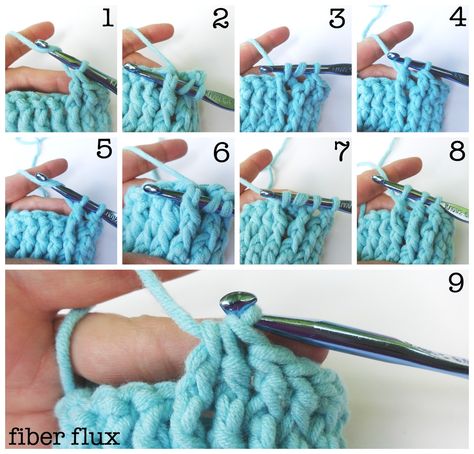 Post stitches are fun stitches that add lots of texture to your project.  When you need to decrease, here are photo and video tutorial... How To Crochet Fpdc And Bpdc, Fiber Flux Crochet Patterns, Hdc Crochet Tutorial, Hdc Increase Crochet, Hdc Crochet Border, Fpdc Crochet Stitch, Crochet Bun Hat, V Stitch Crochet, Beginning Crochet