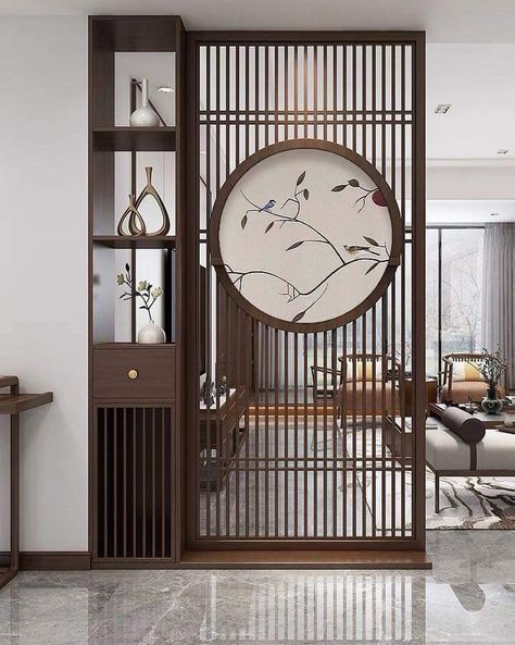 Wall Partition Design, Wooden Partitions, Living Room Divider, House Interior Design Styles, Divider Design, Interior Design Your Home, Hall Interior Design, Hall Interior, Foyer Design