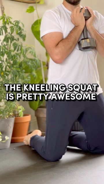 Kneeling Squats Glutes, Kneeling Squats Exercise, Bullet Proof Knees Workout, Knee Squats, Kneeling Exercises, Kneeling Squat, Hip Flexor Exercises, Knee Stretches, Knee Exercises