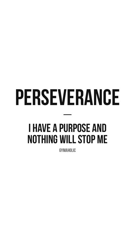 Quotes About Perseverance, Workout Quote, Perseverance Quotes, Purpose Quotes, Outing Quotes, One Word Quotes, Fitness Motivation Quotes Inspiration, Fitness App, Doing Me Quotes