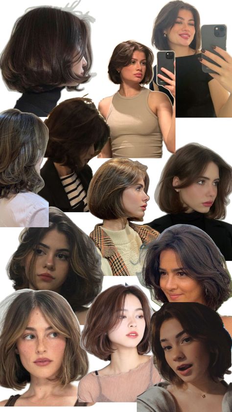 Korean Short Hair, Brown Hair Inspo, Layered Haircuts For Medium Hair, Hair Growing Tips, How To Curl Short Hair, Hair Inspiration Short, Brown Hair With Blonde Highlights, Hair Stylies, Haircuts For Medium Hair