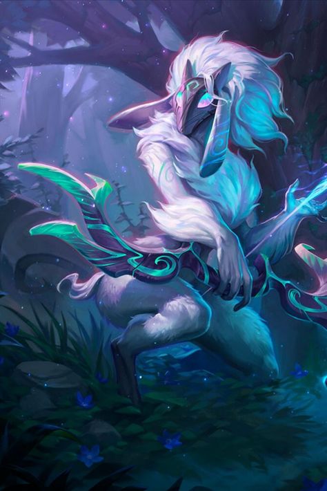 Kindred League Of Legends, Lambs And Wolves, Cosplay League Of Legends, Legend Images, Mythical Creatures Fantasy, Stylish Wallpaper, Dire Wolf, League Of Legends Characters, Splash Art