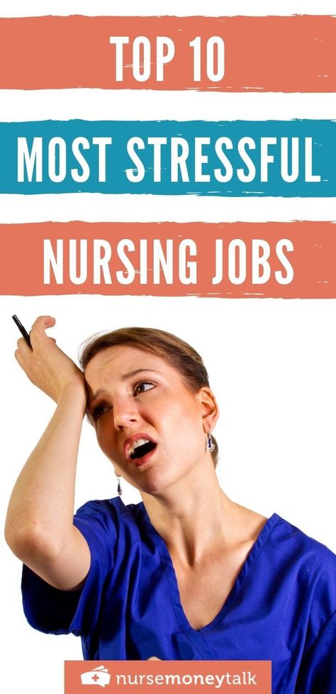 Want to know what are the most stressful nursing jobs? Here are 10. #nursejobs #nursecareers Triage Nursing, Nurse Career, Nurse Money, Nursing Positions, Emergency Room Nurse, Nurse Manager, Surgical Nursing, Good Paying Jobs, Medical Surgical Nursing