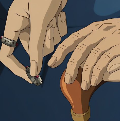 Sophie Ring Howl, Howls Moving Castle Shifting, Howls Moving Castle Ring Scene, Howell Moving Castle, Howls Ring, Howl Ring, Howl's Moving Castle Scenes, Howls Moving Castle Ring, Howl's Moving Castle Aesthetic