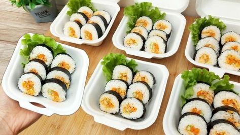 Resep Sushi, Food Pic, Cooking Tutorials, Creative Food, Diy Food, Food And Drink, Drinks, Ethnic Recipes