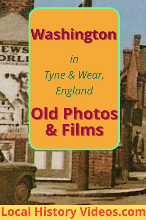 Glimpse the history of Washington, North East England, through old pictures, vintage photos, and archive film. #history #vintagephotography Road Signage, Schuylkill County, Pictures Of Princesses, House Under Construction, Signage System, North East England, Front Street, Tyne And Wear, Postcard Collection