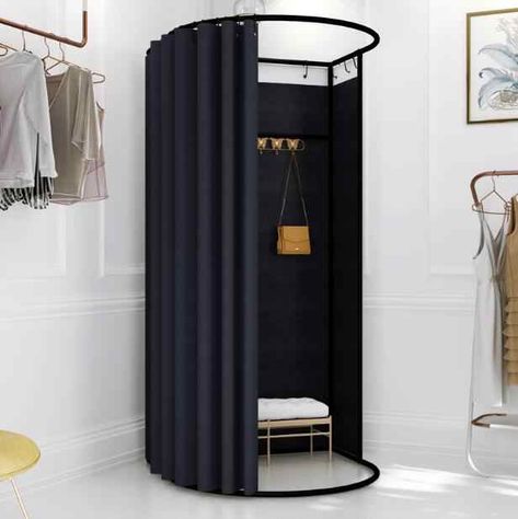 Shopping mall temporary mobile fitting room clothing store landing portable foldable simple dressing room display rack door curt| | - AliExpress Saree Display, Store Fitting Room, Portable Dressing Room, Clothing Store Displays, Simple Dressing, Partition Screen, Closet Layout, Boutique Ideas, Hair Sketch