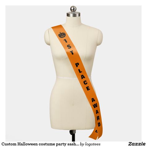 Custom Halloween costume party sashes Pumpkin Gift Ideas, Halloween Costume Contest Winners, Pumpkin Face Carving, Custom Halloween Costumes, Costume Contest Winner, Trick Or Treat Costume, Great Halloween Costumes, Halloween Costume Party, Pumpkin Gift