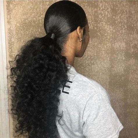 Quick Weave Ponytail, Curly Ponytail Weave, Low Pony Hairstyles, Low Ponytail Hairstyles, Slicked Back Ponytail, Pony Hairstyles, Weave Ponytail Hairstyles, Sleek Ponytail Hairstyles, Weave Ponytail