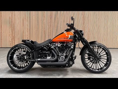 2023 Heavily Customised Harley-Davidson FXBR Softail Breakout 117 - YouTube Breakout Harley Davidson, Milwaukee Eight, Softail Slim, Harley Bobber, Softail Deluxe, Classic Harley Davidson, Street Bob, Modern Tech, Classic American Style