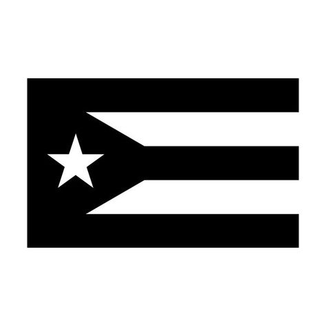 Depending on the color, this is a black and white depiction of either the Cuban 🇨🇺 or Puerto Rican 🇵🇷 Flag. Puerto Rican Flag, Puerto Rican, Graphic Image, Art Class, Art Classes, Puerto Rico, A Black, Tattoo Ideas, Flag