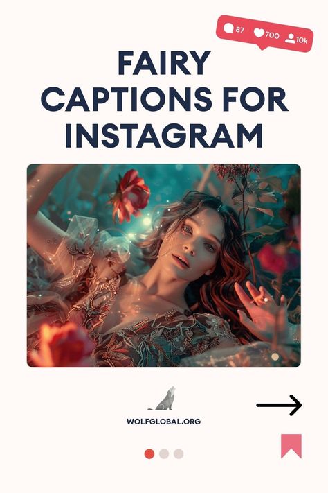 Promotional graphic for fairy-themed Instagram captions with an ethereal woman surrounded by flowers.
A colorful checklist with whimsical goals related to magic and fairies, and a website link.
Promotional image featuring a happy woman with a laptop, advertising a free Instagram engagement service. Fairy Instagram Captions, Fairy Captions, Fairy Light Photography, Fairy Quotes, Forest Nymph, Fairies Photos, Enchanted Evening, Birthday Captions, Fairy Birthday