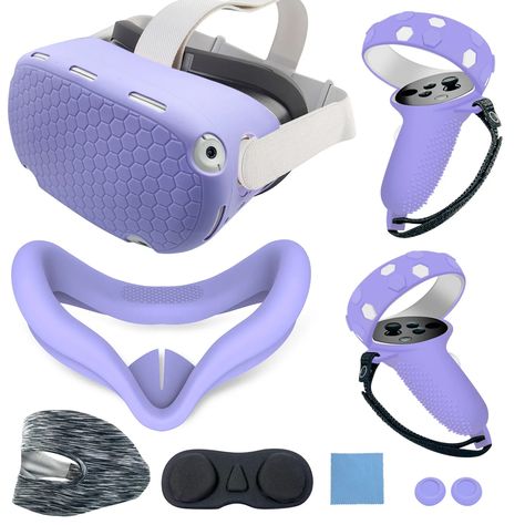 VR Meta All Set: Oculus Quest 2 Silicone Host Protective Cover With Anti Slip And AntiDrop Features From Vrmeta2024, $18.09 | DHgate.Com Vr Set, Meta Quest 2, Vr Controller, Vr Accessories, Oculus Quest 2, Oculus Quest, Vr Glasses, Travel Perfume, Head Mask