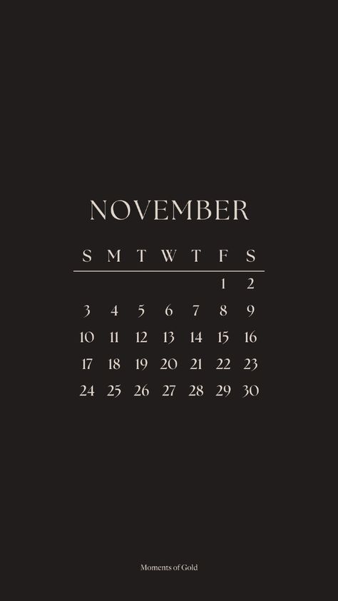 November 2024 Calendar Wallpaper, Phone Wallpaper, Dark Mode, Dark Brown, Monthly Wallpaper Design, Elegant Clean Aesthetic Phone Wallpaper Dark, November Pictures, Gold Stationery, Wallpaper Dark, Calendar Wallpaper, Clean Aesthetic, Dark Mode, 2024 Calendar, Inspirational Wallpapers