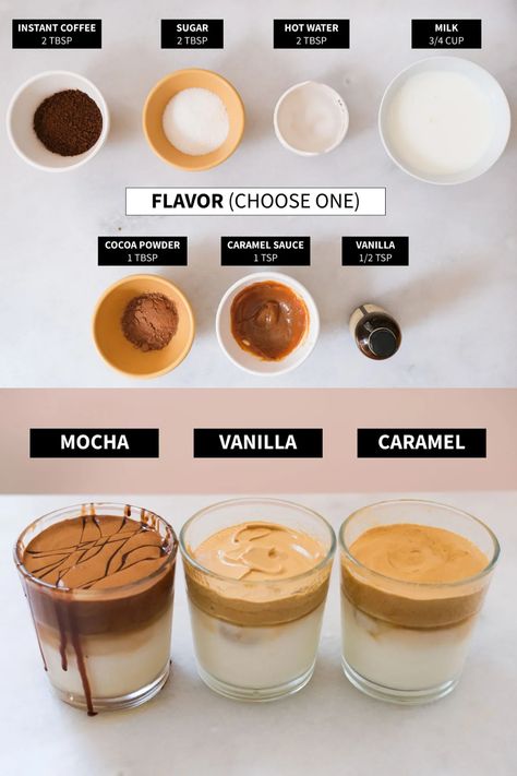 Instant Coffee Recipes, Frothy Coffee, Resep Smoothie, Whipped Coffee, Cold Coffee Recipes, Easy Coffee Recipes, Homemade Coffee, Easy Coffee, Coffee Drink Recipes