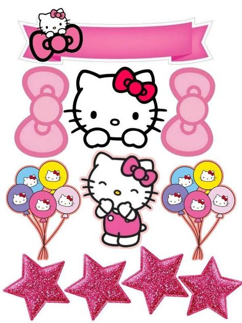 Hello Kitty Topper Cake Printable, Hello Kitty Cake Topper Printable, Ginebra San Miguel Gin Cake, Hello Kitty Toppers, Hello Kitty Topper, Hello Kitty Cake Topper, Hello Kitty Imagenes, Hello Kitty Printables, Hello Kitty Cupcakes