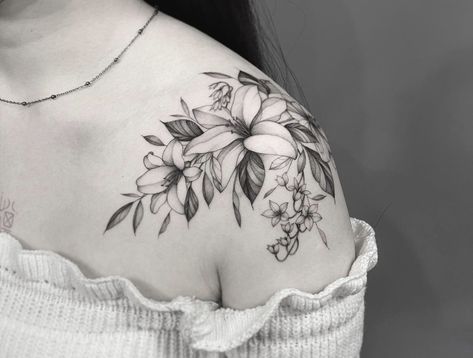 Lily Tattoo Shoulder Cap, Lily Shoulder Cap Tattoo, Tiger Lily Shoulder Tattoo, Lilly Shoulder Tattoos For Women, Shoulder Lily Tattoo, Tiger Lily Tattoos For Women, Water Lily Shoulder Tattoo, Lily Shoulder Tattoos For Women, Lily Flower Tattoos Shoulder